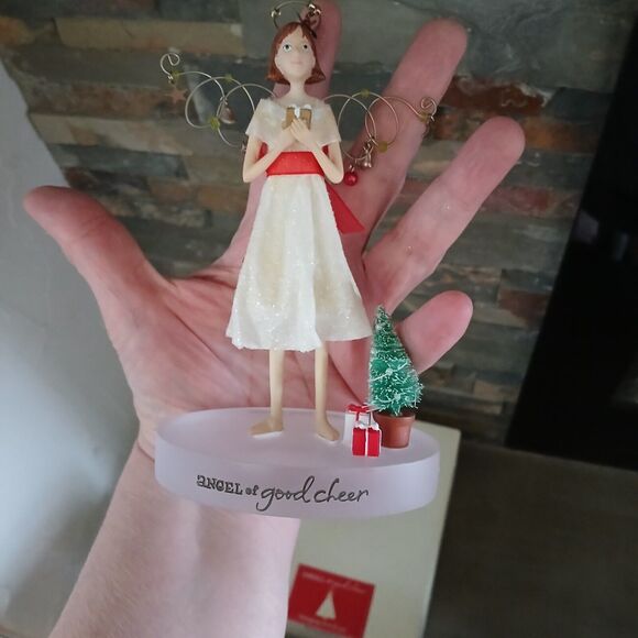 Down to Earth Angel Hallmark Figurine Angel of Good Cheer NEW Open Box Gift Idea - Picture 4 of 12